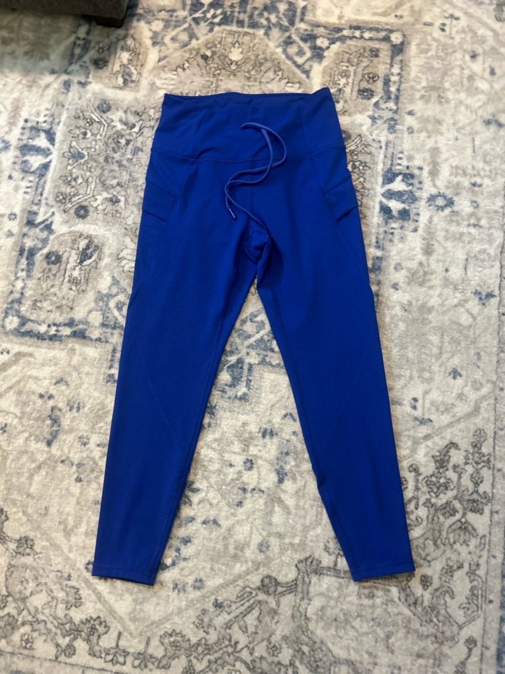 Spyder Royal Blue High-Waist Leggings with Side Pockets